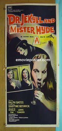 #7349 DR JEKYLL & SISTER HYDE Australian daybill movie poster '72