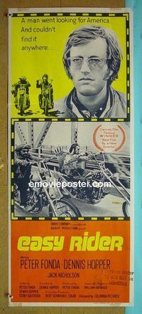 #7359 EASY RIDER Australian daybill movie poster '69 Fonda, Hopper