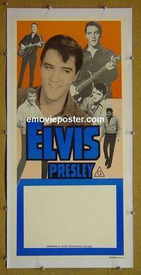#7023 ELVIS PRESLEY STOCK linenbacked Australian daybill movie poster 1980s