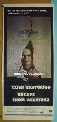 #7367 ESCAPE FROM ALCATRAZ Australian daybill movie poster '79