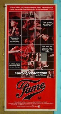 #7378 FAME Australian daybill movie poster '80 Alan Parker, Cara