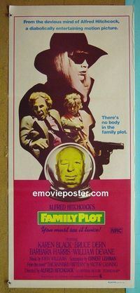 #7379 FAMILY PLOT Australian daybill movie poster '76 Hitchcock