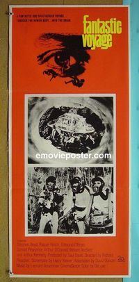 #7381 FANTASTIC VOYAGE Australian daybill movie poster '66 Welch