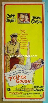 #7383 FATHER GOOSE Australian daybill movie poster '65 Cary Grant