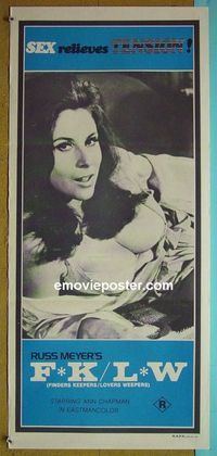 #7388 FINDERS KEEPERS, LOVERS WEEPERS Australian daybill movie poster '68