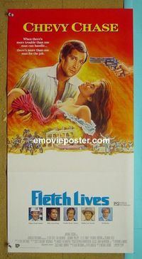 #7396 FLETCH LIVES Australian daybill movie poster '89 Chevy Chase