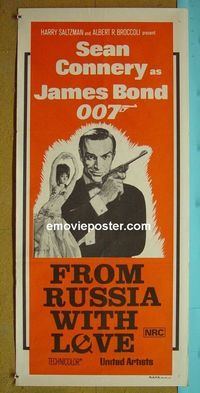 #7413 FROM RUSSIA WITH LOVE Australian daybill movie poster R70s