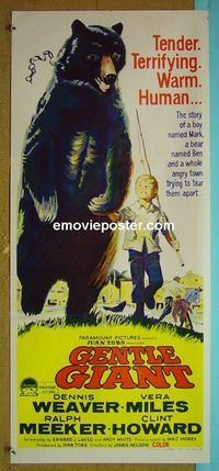 #7423 GENTLE GIANT Australian daybill movie poster '67 Weaver