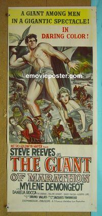 #7426 GIANT OF MARATHON Australian daybill movie poster '60 Reeves