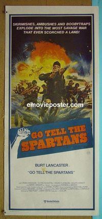 #7428 GO TELL THE SPARTANS Australian daybill movie poster '78