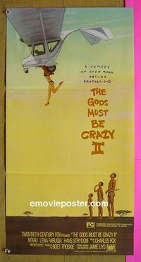 #7431 GODS MUST BE CRAZY 2 Australian daybill movie poster '89