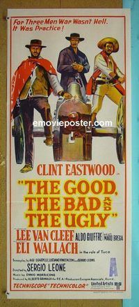 #7437 GOOD, THE BAD & THE UGLY Australian daybill movie poster 68