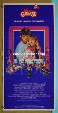 #7440 GREASE 2 Australian daybill movie poster '82 Pfeiffer