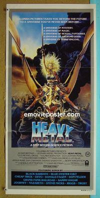 #7466 HEAVY METAL Australian daybill movie poster '81 animation!