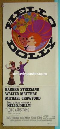 #7471 HELLO DOLLY Australian daybill movie poster '70 Streisand
