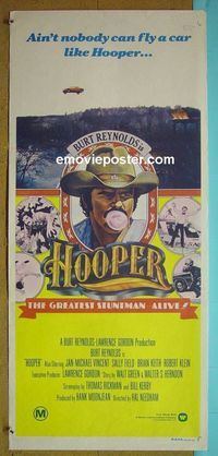 #7482 HOOPER Australian daybill movie poster '78 Reynolds, Vincent