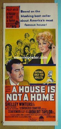 #7485 HOUSE IS NOT A HOME Australian daybill movie poster '64