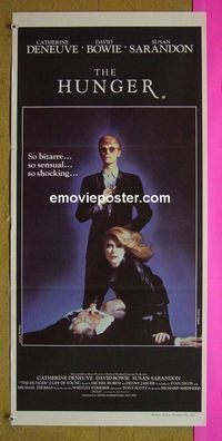 #7494 HUNGER Australian daybill movie poster '83 Deneuve, Bowie