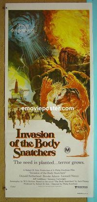 #7508 INVASION OF THE BODY SNATCHERS Australian daybill movie poster