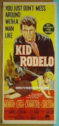 #7537 KID RODELO Australian daybill movie poster '66 Don Murray
