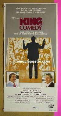 #7543 KING OF COMEDY Australian daybill movie poster '83 DeNiro, Scorsese
