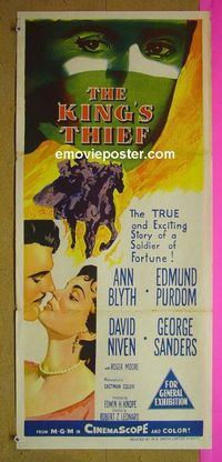 #7547 KING'S THIEF Australian daybill movie poster '55 Ann Blyth