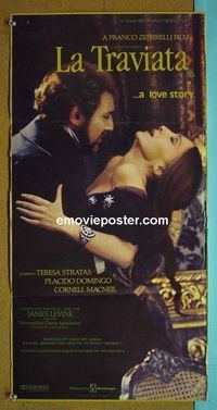 #7552 LA TRAVIATA Australian daybill movie poster '83 Domingo