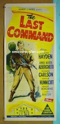 #7559 LAST COMMAND Australian daybill movie poster '55 Hayden