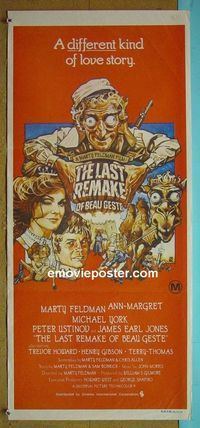 #7561 LAST REMAKE OF BEAU GESTE Australian daybill movie poster '77