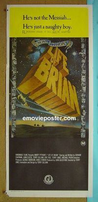 #7579 LIFE OF BRIAN Australian daybill movie poster '79 Monty Python