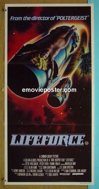 #7580 LIFEFORCE Australian daybill movie poster '85 Tobe Hooper