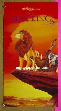 #7585 LION KING Australian daybill movie poster #2 '94 Simba!
