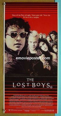 #7596 LOST BOYS Australian daybill movie poster '87 Sutherland