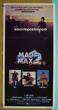 #7601 MAD MAX 2: THE ROAD WARRIOR Australian daybill movie poster '82