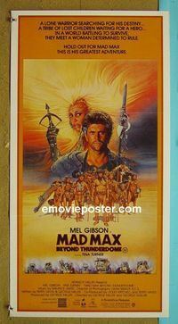 #7602 MAD MAX BEYOND THUNDERDOME Australian daybill movie poster '85