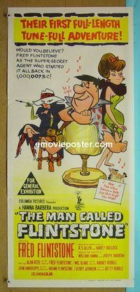 #7608 MAN CALLED FLINTSTONE Australian daybill movie poster '66