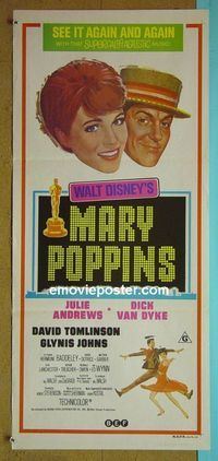 #7623 MARY POPPINS Australian daybill movie poster R73 Andrews