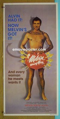 #7629 MELVIN SON OF ALVIN Australian daybill movie poster '84