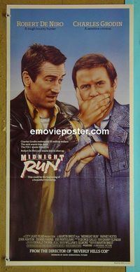 #7634 MIDNIGHT RUN Australian daybill movie poster '88 De Niro