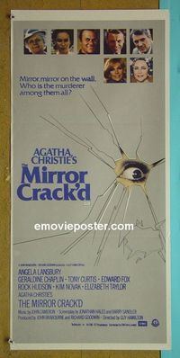#7639 MIRROR CRACK'D Australian daybill movie poster '81 Christie