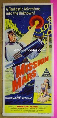 #7641 MISSION MARS Australian daybill movie poster '68 McGavin