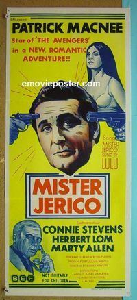 #7642 MISTER JERICO Australian daybill movie poster '70 Macnee