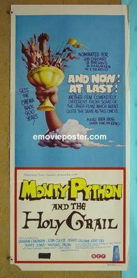 #7647 MONTY PYTHON & THE HOLY GRAIL Australian daybill movie poster