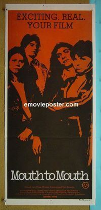 #7650 MOUTH TO MOUTH Australian daybill movie poster '78 Duigan