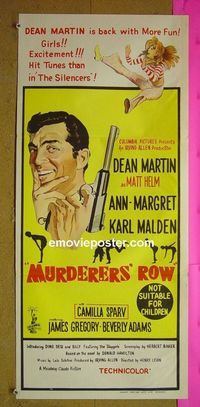 #7658 MURDERERS' ROW Australian daybill movie poster '66 Dean Martin