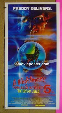#7676 NIGHTMARE ON ELM STREET 5 Australian daybill movie poster '89