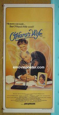 #7686 O'HARA'S WIFE Australian daybill movie poster '82 Asner