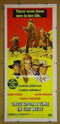 #7035 ONCE UPON A TIME IN THE WEST linenbacked Australian daybill movie poster '68