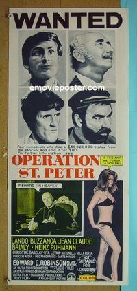 #7694 OPERATION ST. PETER'S Australian daybill movie poster '67