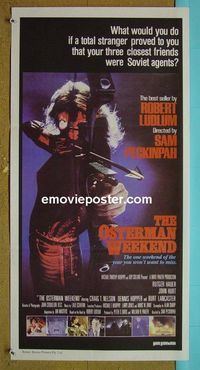 #7695 OSTERMAN WEEKEND Australian daybill movie poster '83 Peckinpah